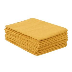 12 Pack Cotton Napkins, Great Napkins 17x17 Inch Yellow